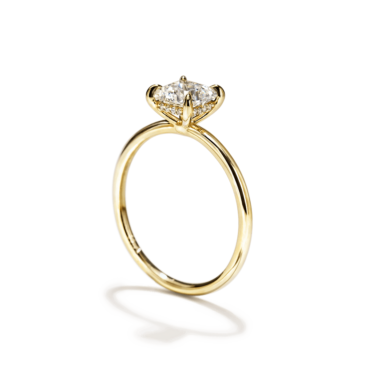 JBJ Hidden Halo Diamond Engagement Ring