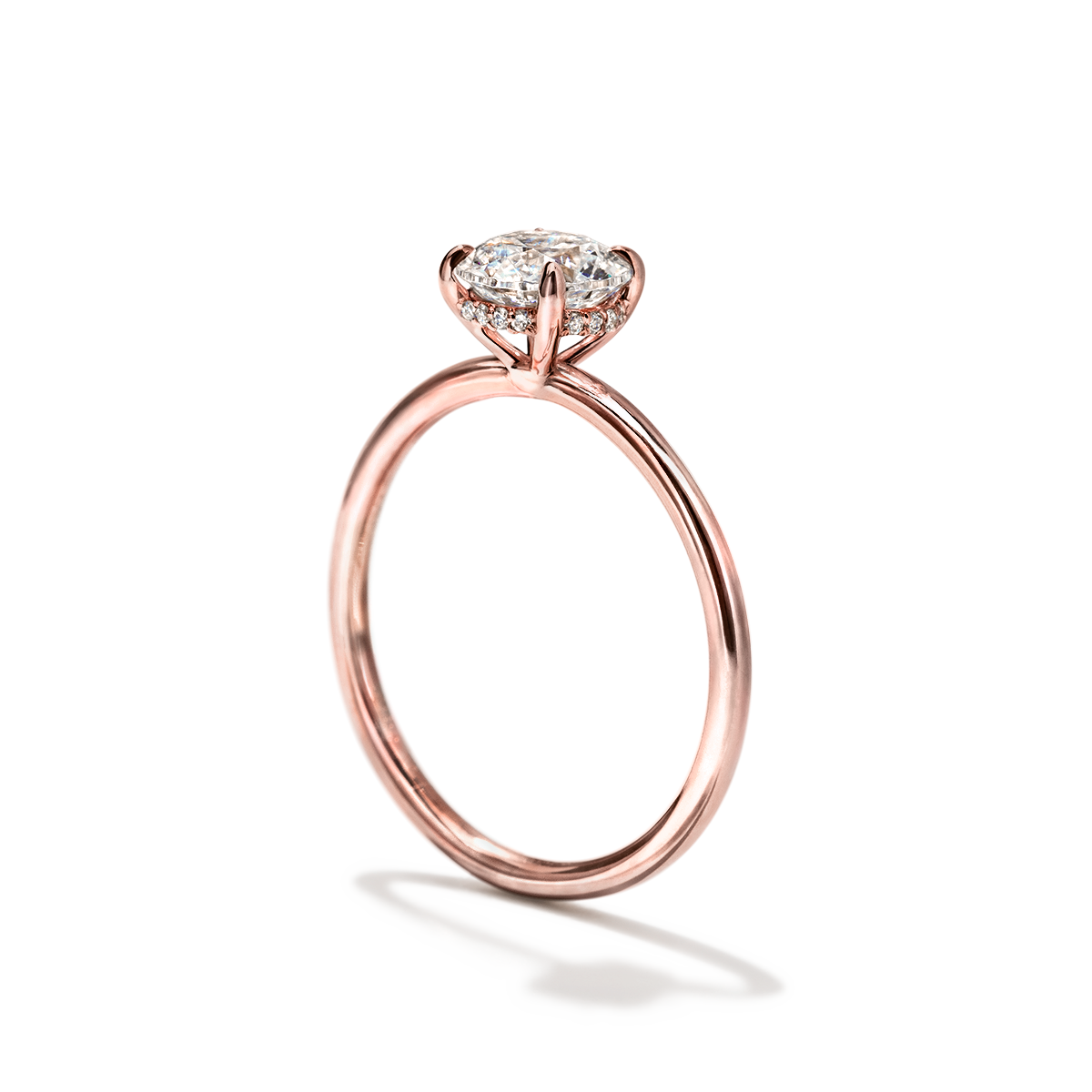 JBJ Hidden Halo Diamond Engagement Ring