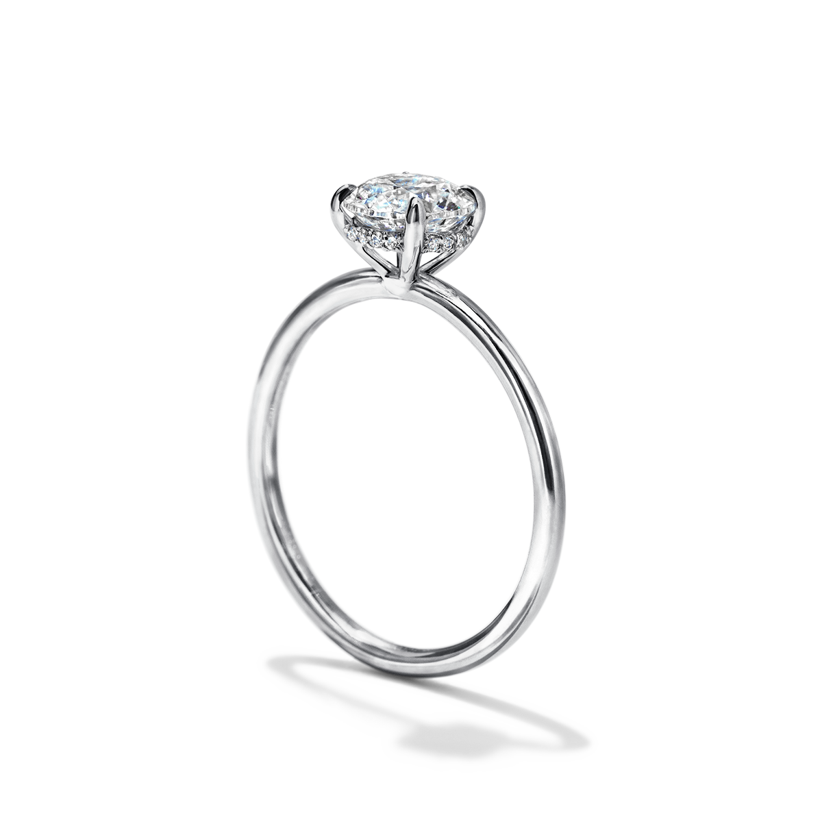 JBJ Hidden Halo Diamond Engagement Ring