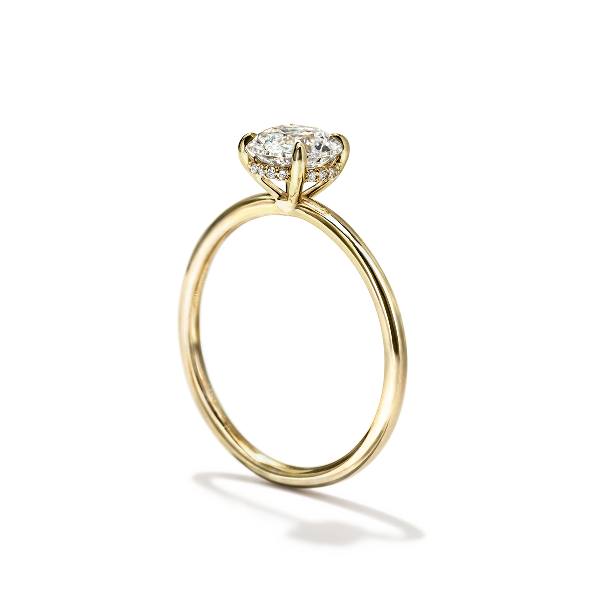JBJ Hidden Halo Diamond Engagement Ring