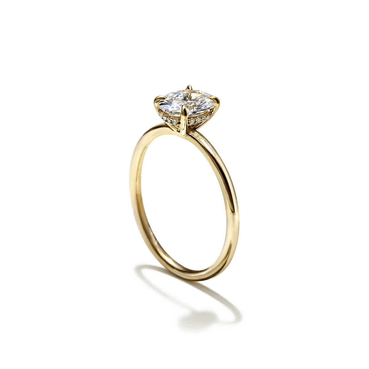 JBJ Hidden Halo Diamond Engagement Ring