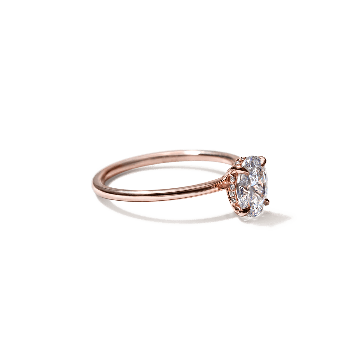 JBJ Hidden Halo Diamond Engagement Ring