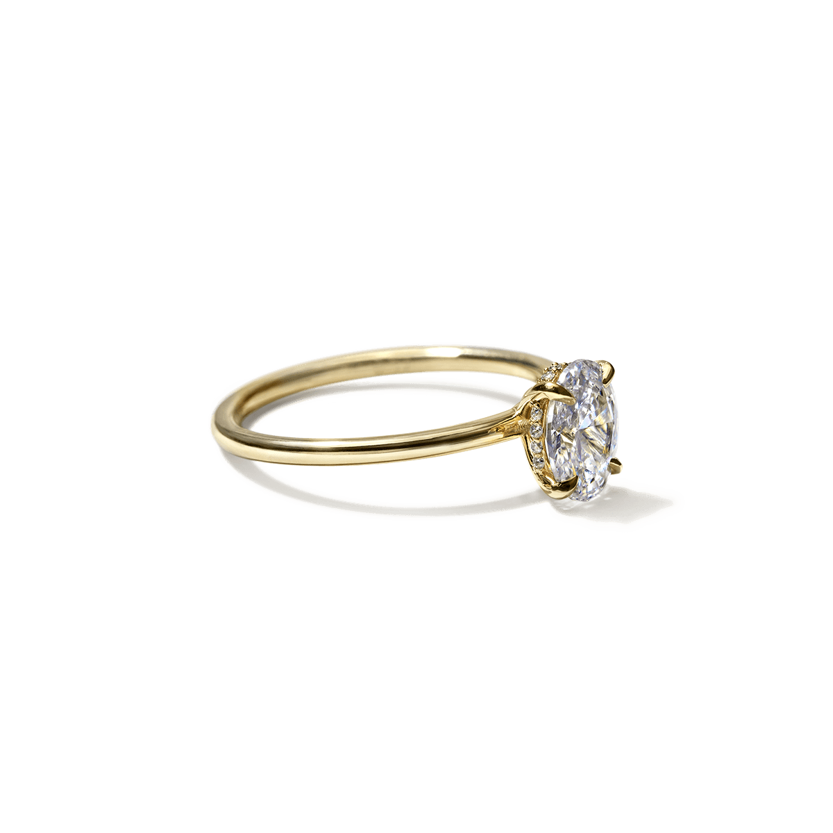 JBJ Hidden Halo Diamond Engagement Ring