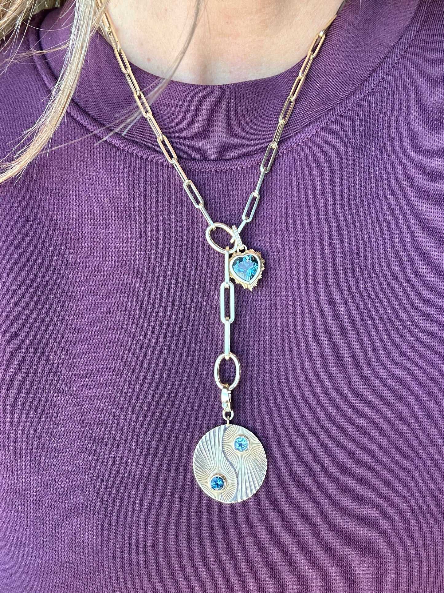 Oval Link Paperclip Lariat