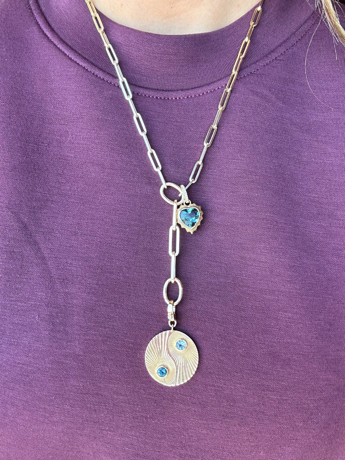 Oval Link Paperclip Lariat