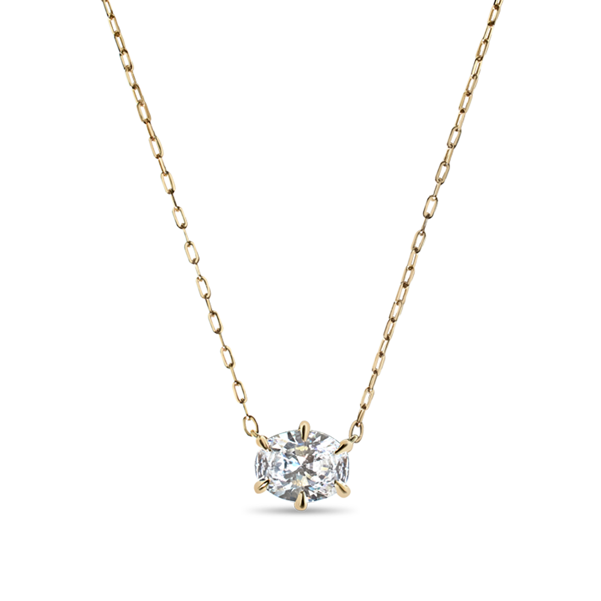 Everyday Oval Diamond Pendant