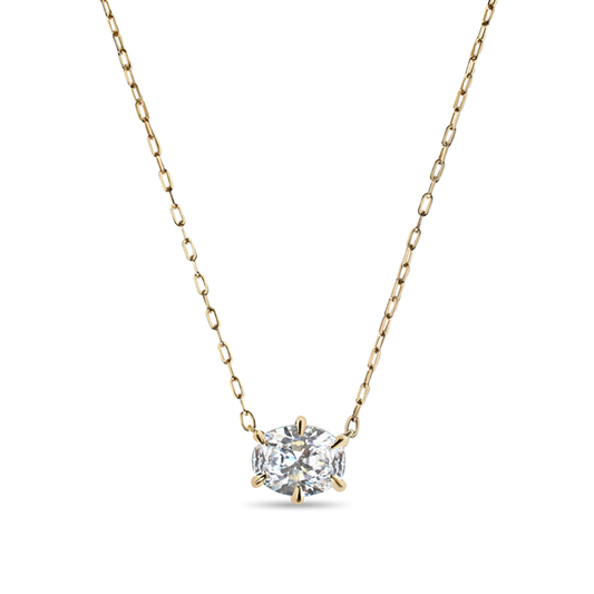 Everyday Oval Diamond Pendant