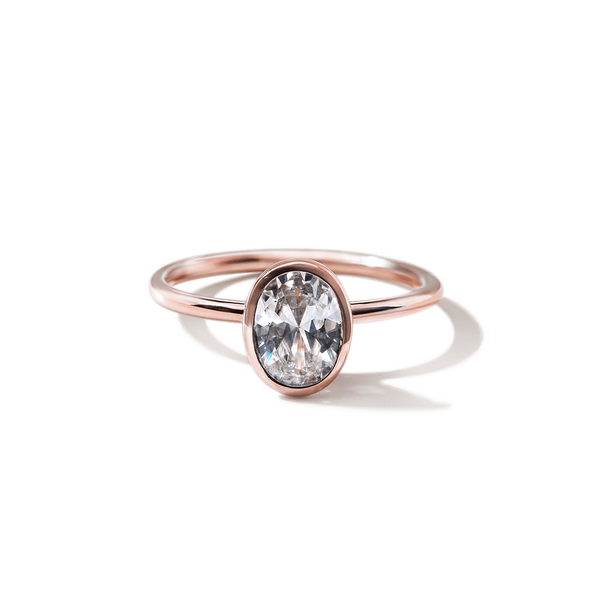 JBJ Bezel Diamond Engagement Ring