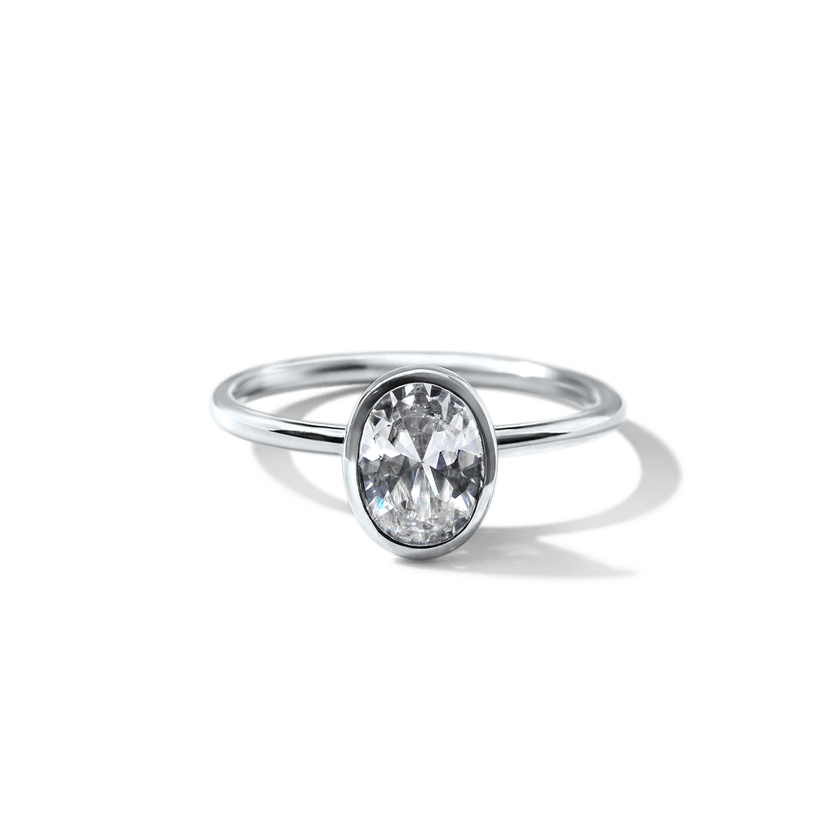 JBJ Bezel Diamond Engagement Ring