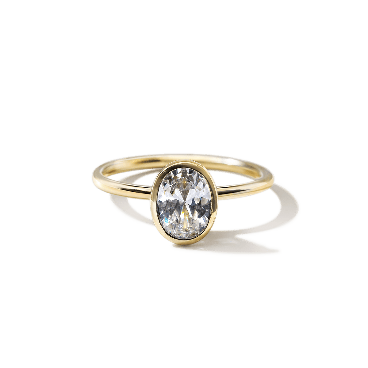 JBJ Bezel Diamond Engagement Ring