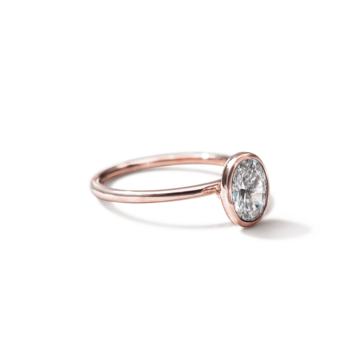 JBJ Bezel Diamond Engagement Ring