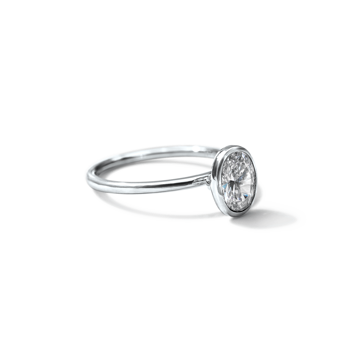 JBJ Bezel Diamond Engagement Ring