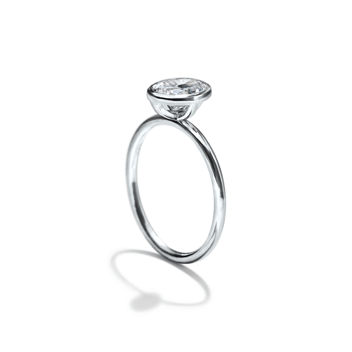 JBJ Bezel Diamond Engagement Ring