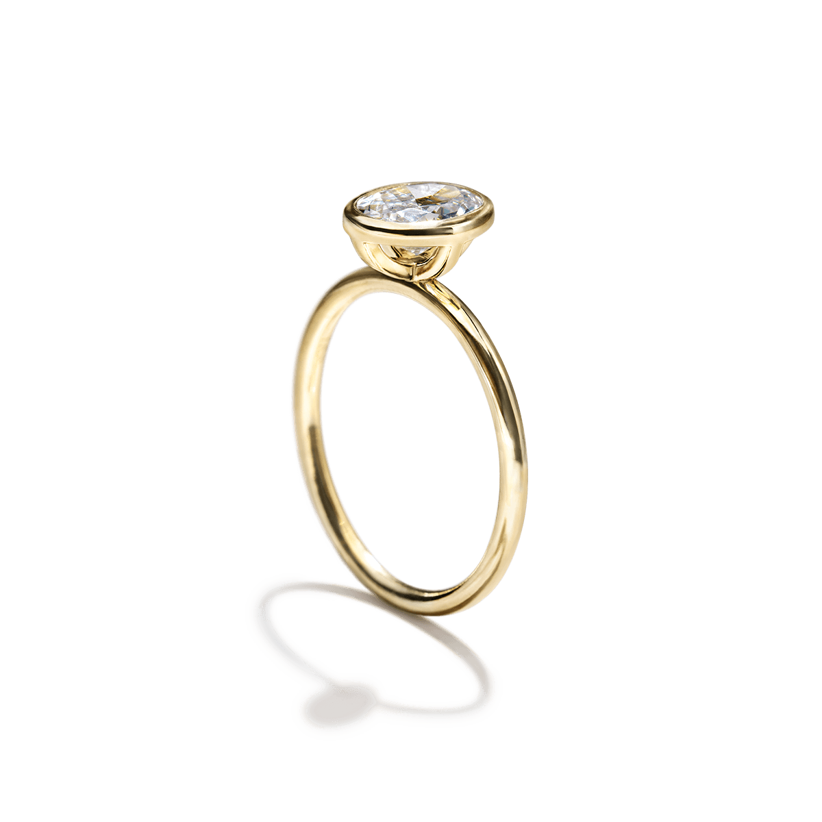 JBJ Bezel Diamond Engagement Ring