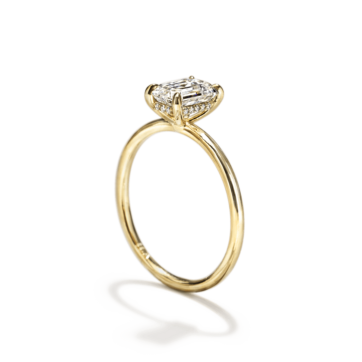 JBJ Hidden Halo Diamond Engagement Ring