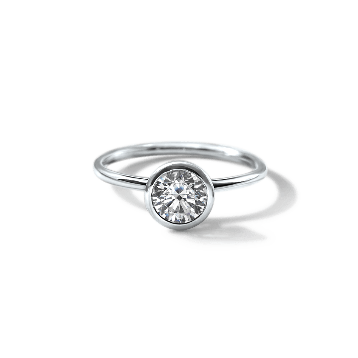 JBJ Bezel Diamond Engagement Ring