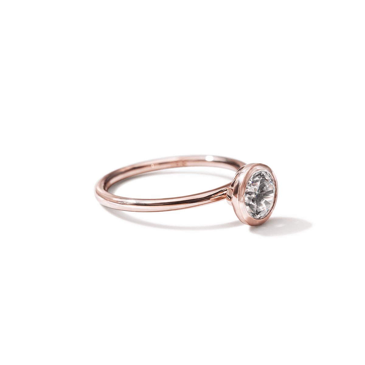 JBJ Bezel Diamond Engagement Ring