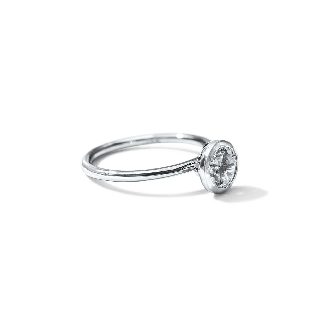 JBJ Bezel Diamond Engagement Ring