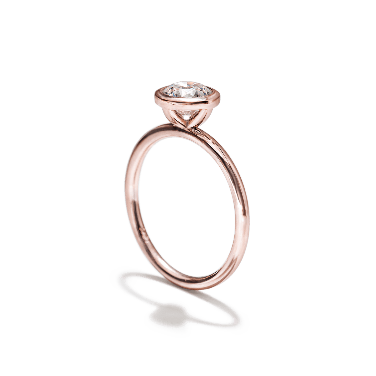 JBJ Bezel Diamond Engagement Ring