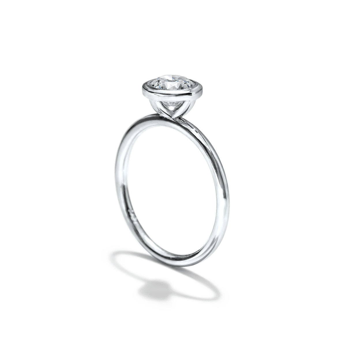 JBJ Bezel Diamond Engagement Ring