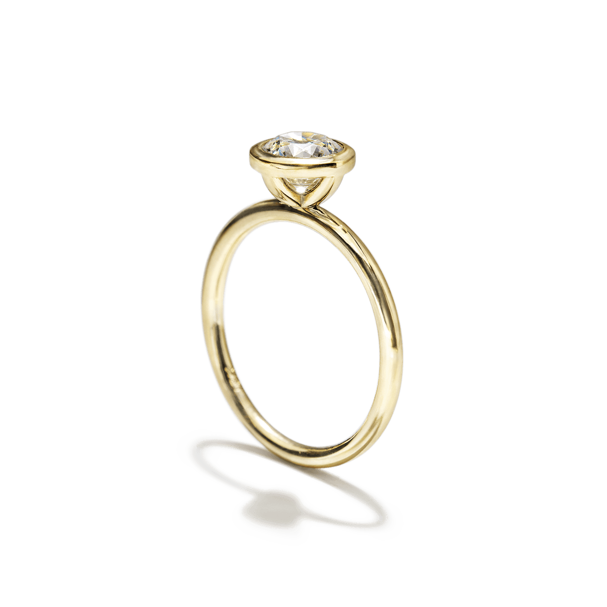 JBJ Bezel Diamond Engagement Ring