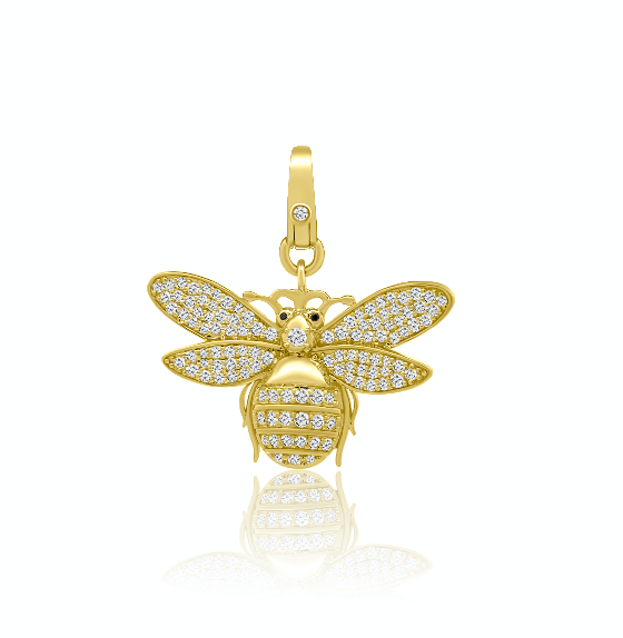 Sarina Large Diamond Bee Enhancer Pendant