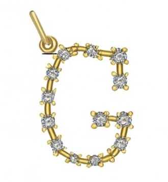 Diamond Constellation Initial Pendant