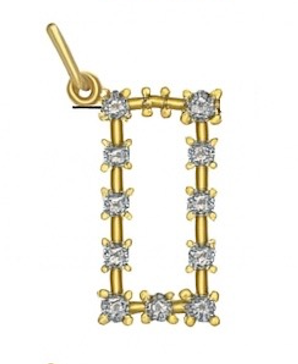 Diamond Constellation Initial Pendant