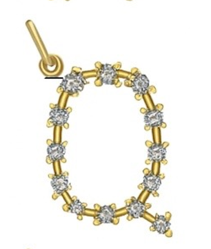 Diamond Constellation Initial Pendant