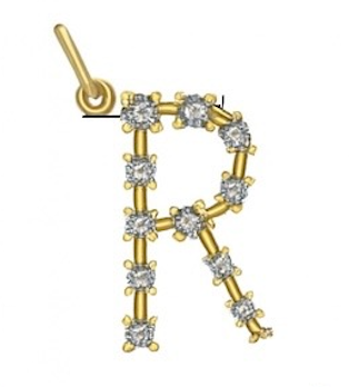Diamond Constellation Initial Pendant