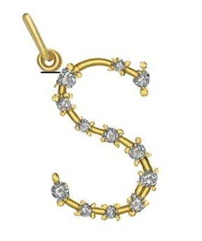 Diamond Constellation Initial Pendant