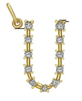 Diamond Constellation Initial Pendant