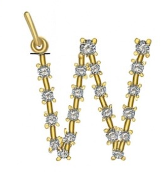 Diamond Constellation Initial Pendant