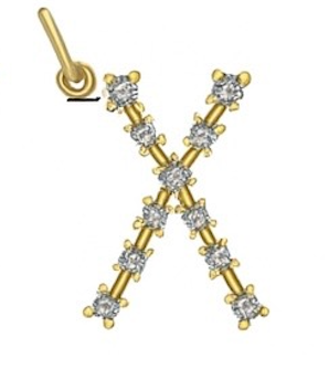Diamond Constellation Initial Pendant