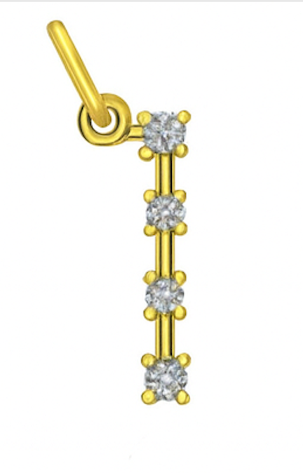 Diamond Constellation Initial Pendant