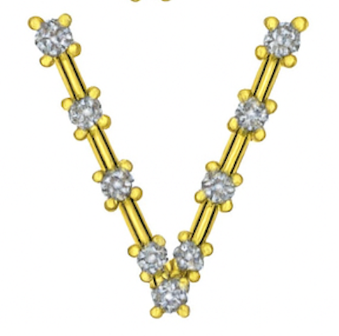 Diamond Constellation Initial Pendant