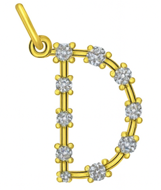 Diamond Constellation Initial Pendant