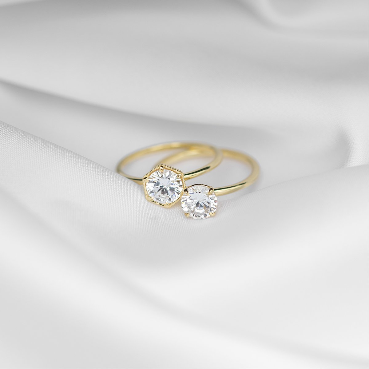 JBJ Solitaire Diamond Engagement Ring