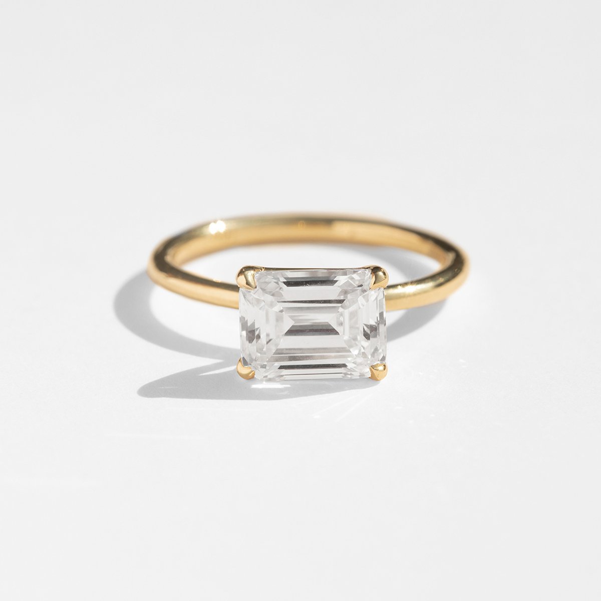 JBJ East-West Diamond Engagement Ring
