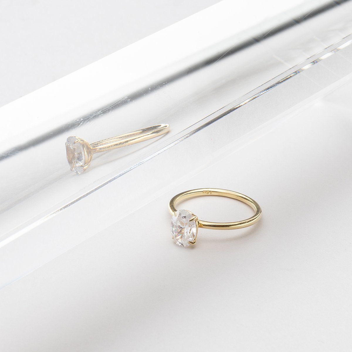 JBJ Solitaire Diamond Engagement Ring