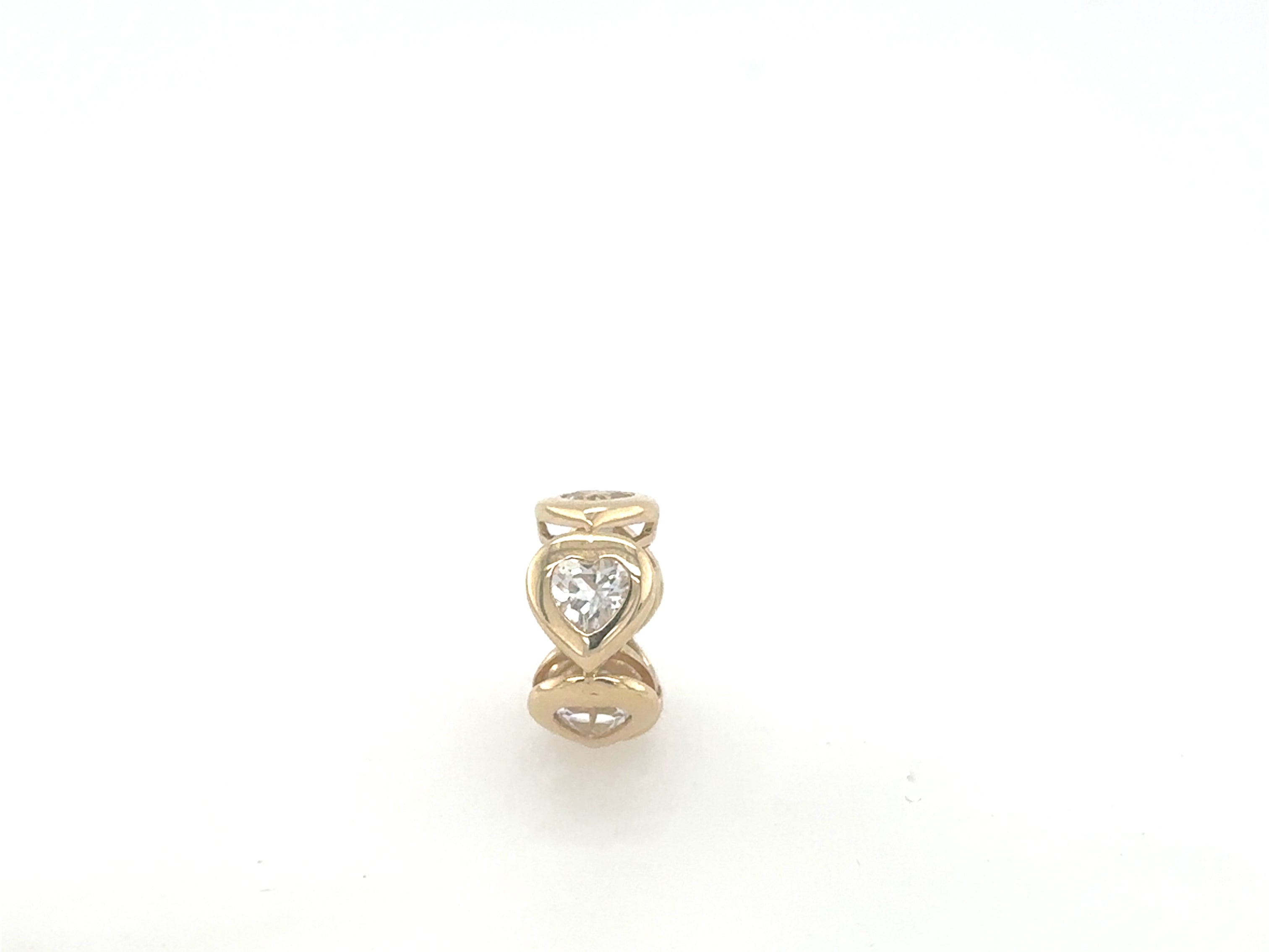 Farrah White Topaz Heart Rondelle