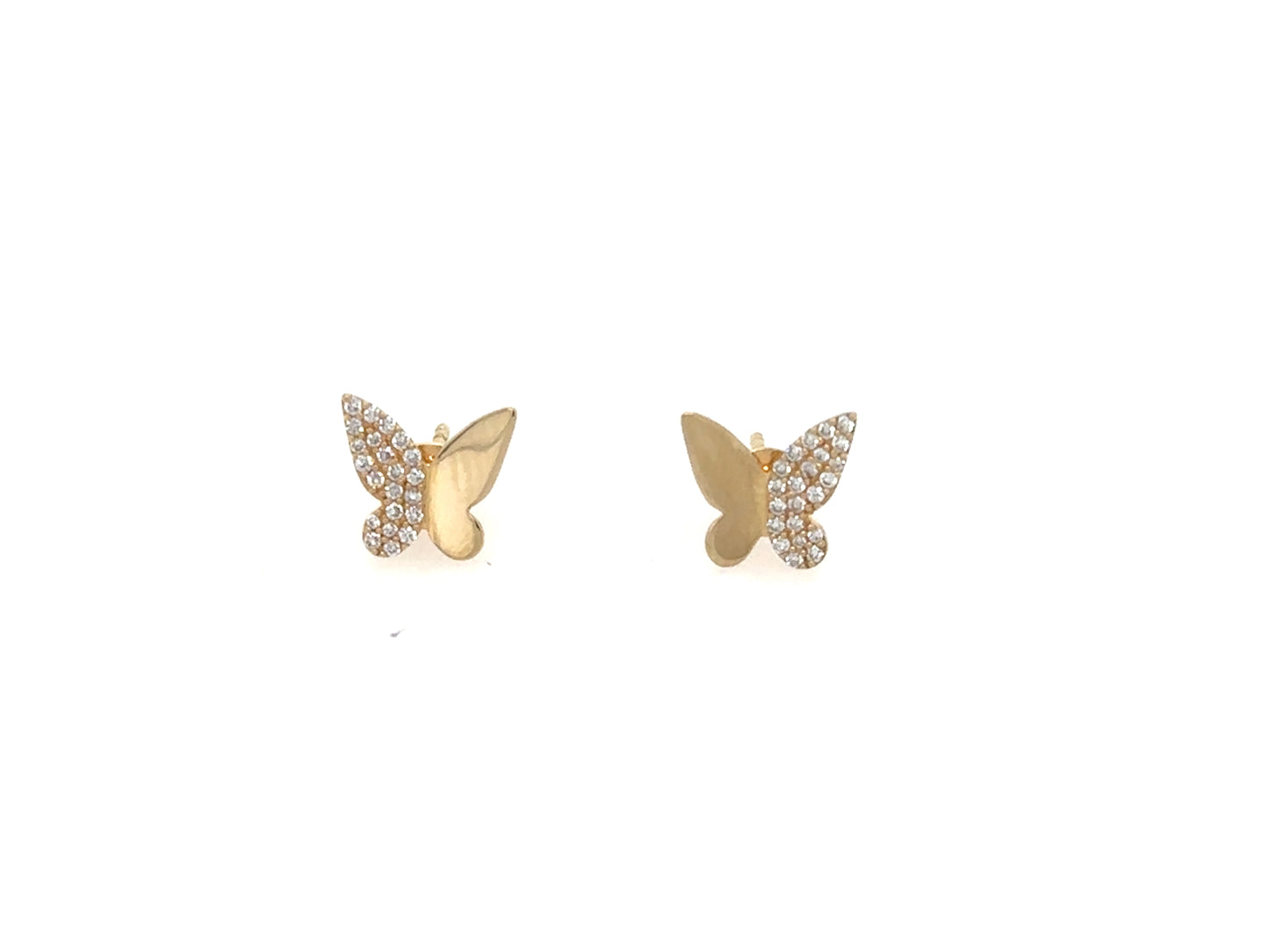 New Beginnings Butterfly Diamond Stud Earrings