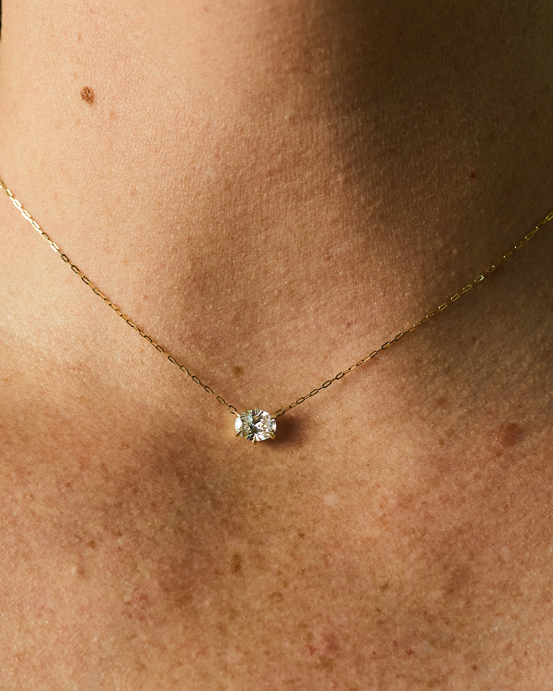 Everyday Oval Diamond Pendant