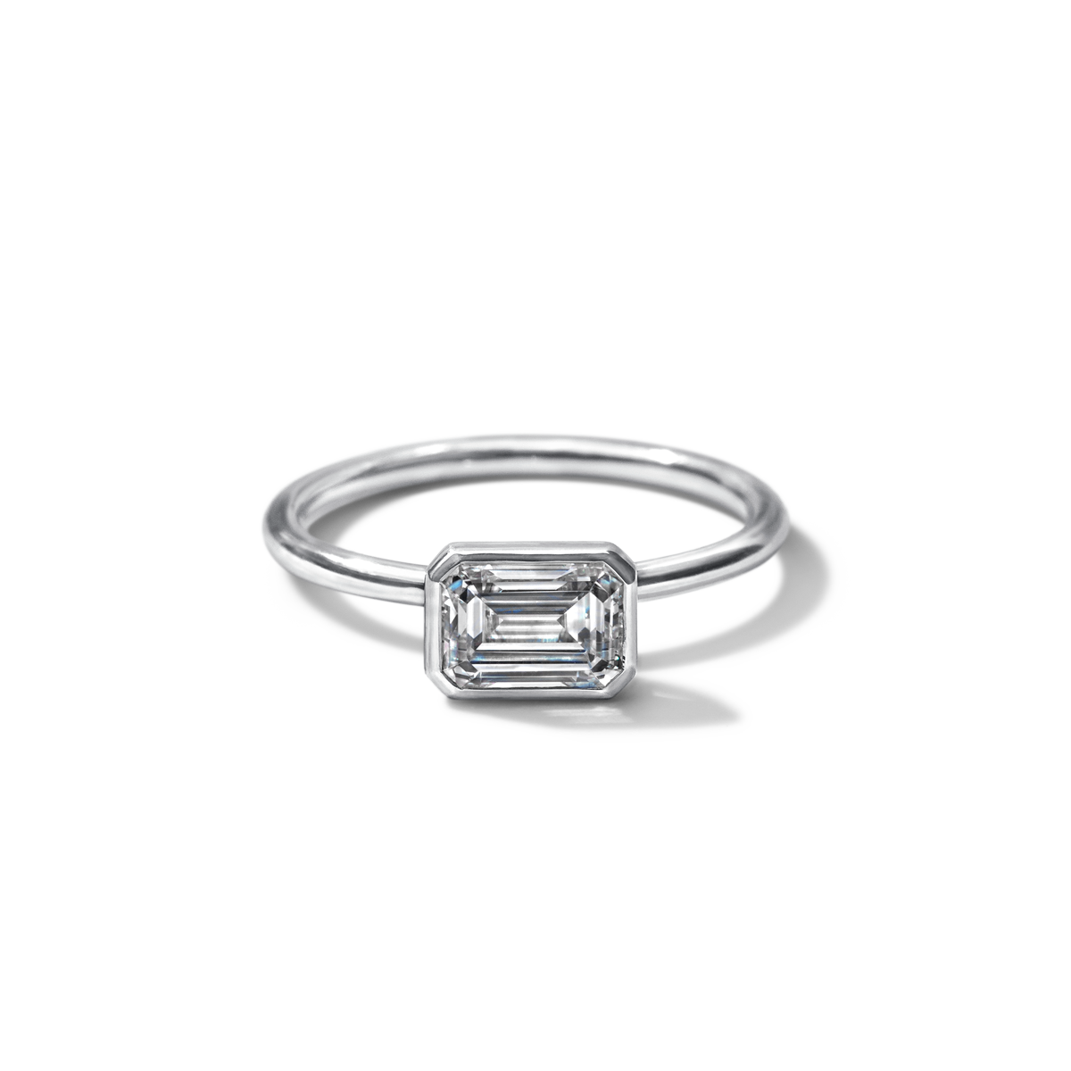 JBJ Bezel Diamond Engagement Ring