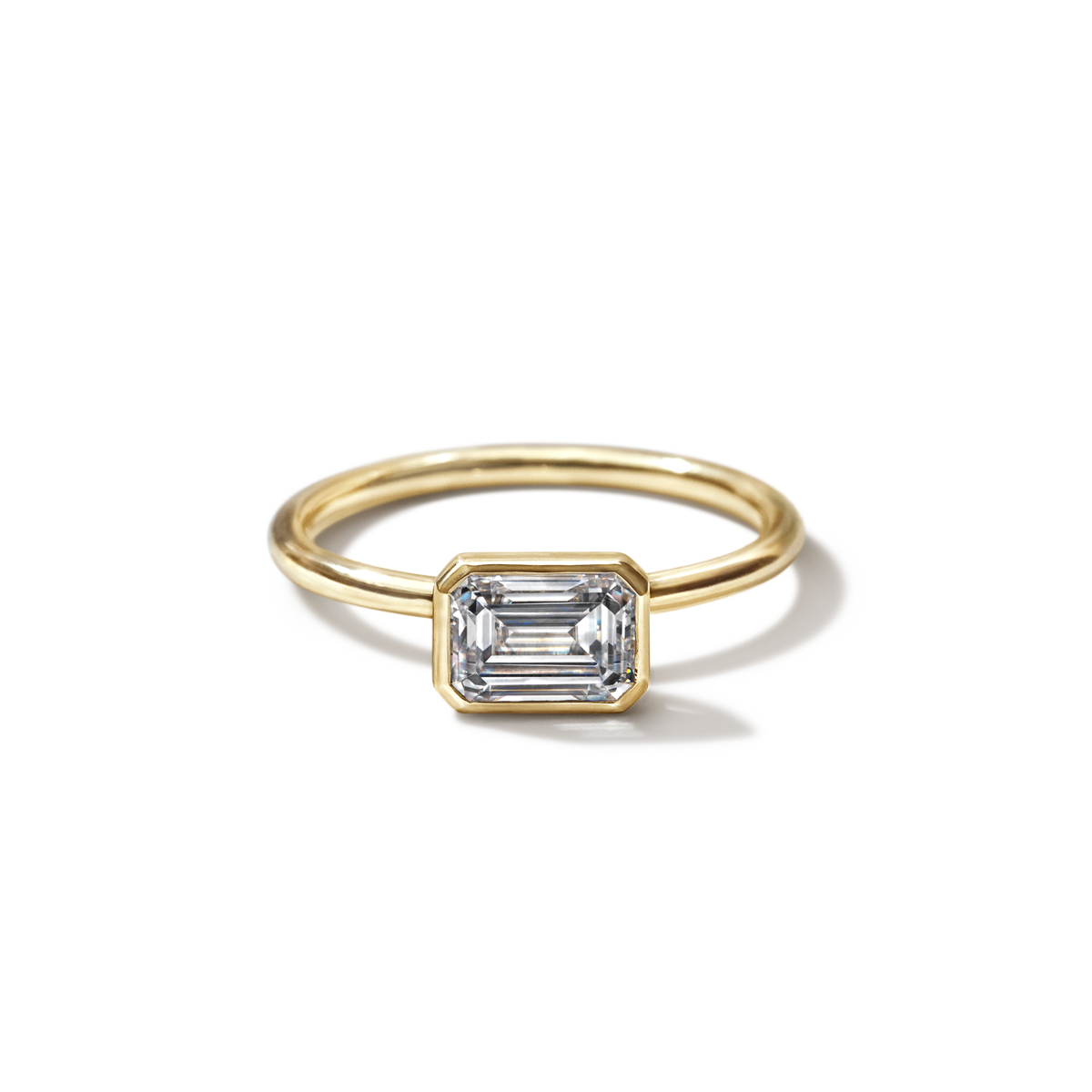 JBJ Bezel Diamond Engagement Ring