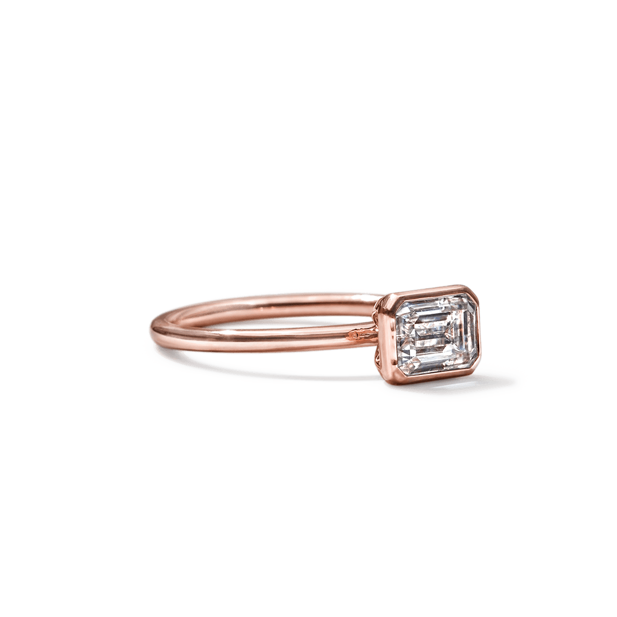 JBJ Bezel Diamond Engagement Ring