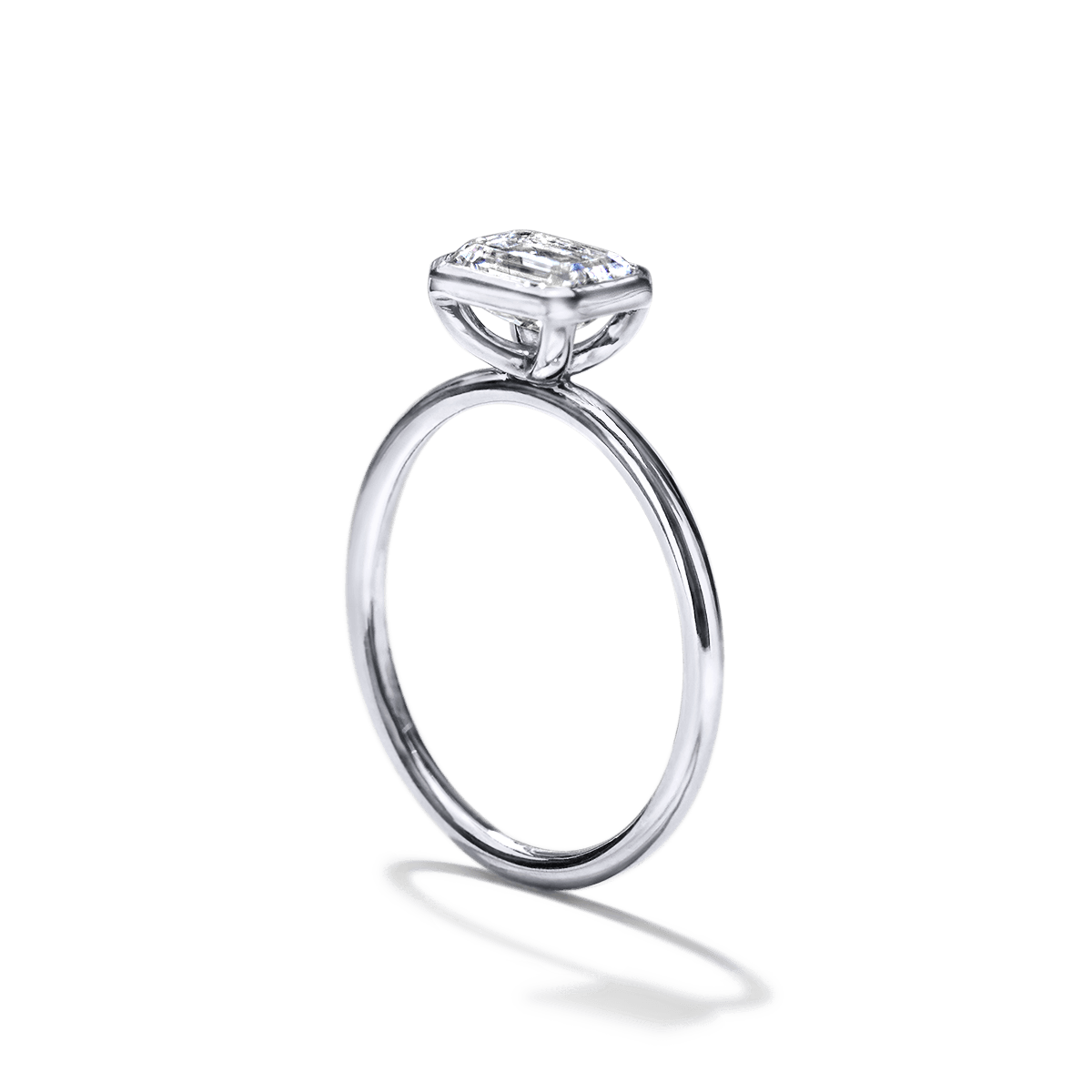 JBJ Bezel Diamond Engagement Ring