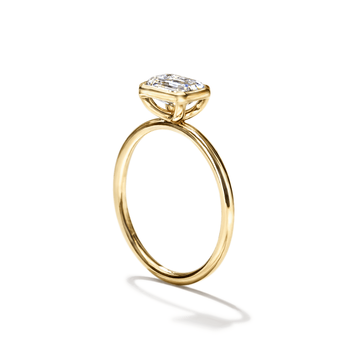 JBJ Bezel Diamond Engagement Ring