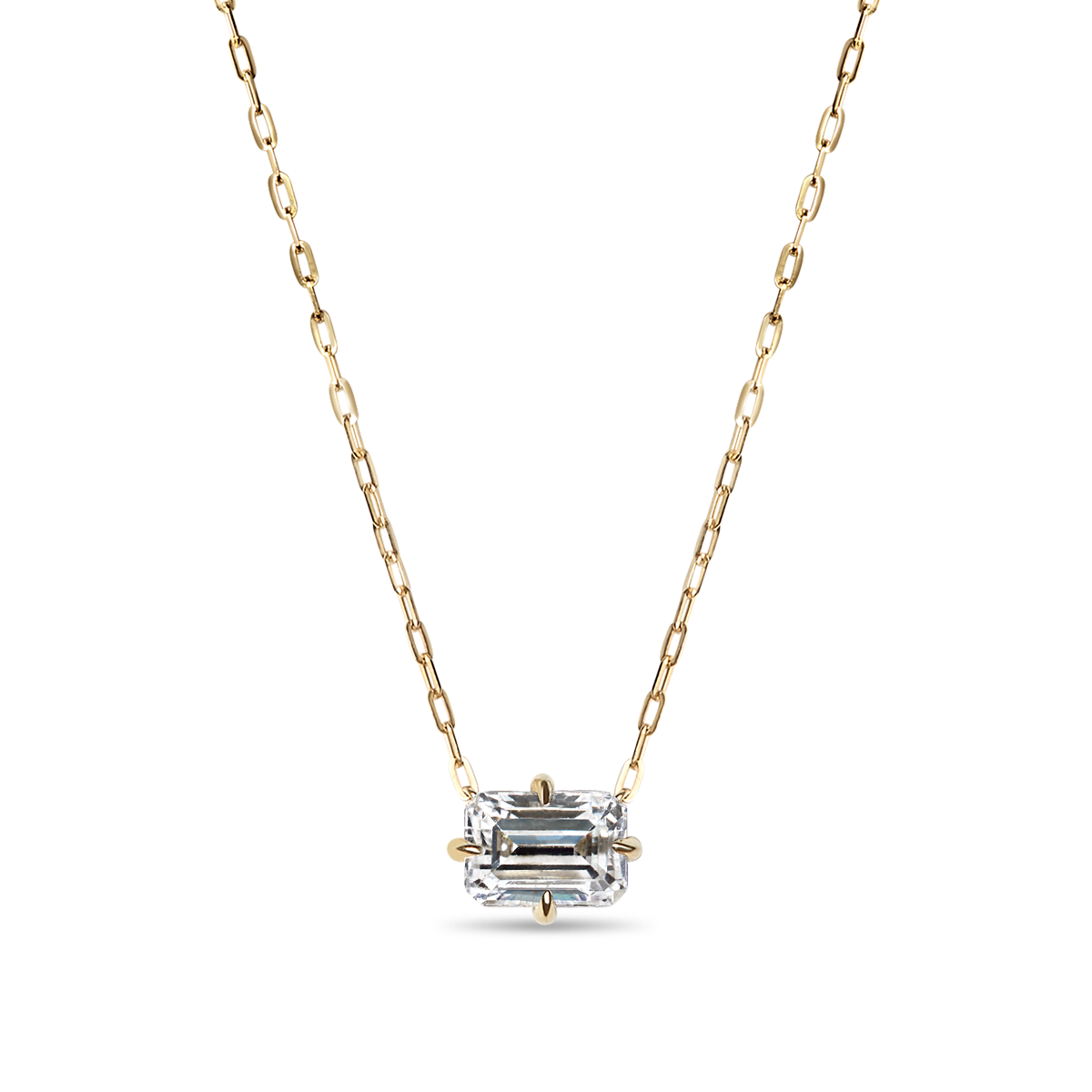 Everyday Emerald Cut Diamond Pendant