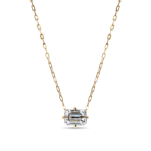 Everyday Emerald Cut Diamond Pendant